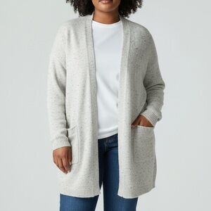 Love Ellie Women's Plus Size Speckled Cardigan